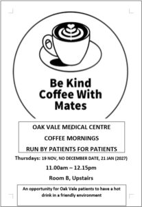 Coffee Morning Nov Jan